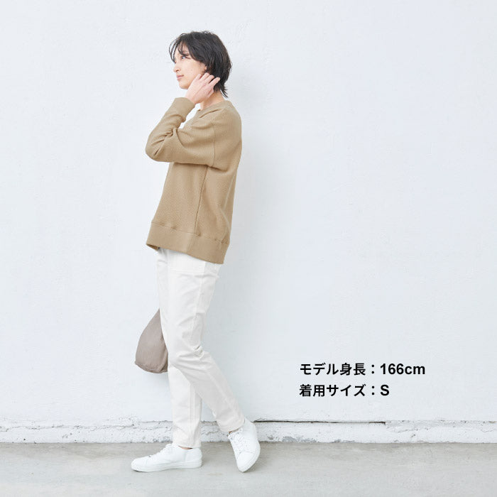 [テーパードパンツレディース春]コーマツイルストレッチベイカーパンツ/日本製40代50代60代30代女性ベイカーパンツストレッチパンツウエストゴムコットン綿すっきり上品大人綺麗きれいめ春夏