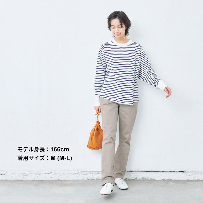 [テーパードパンツレディース春]コーマツイルストレッチベイカーパンツ/日本製40代50代60代30代女性ベイカーパンツストレッチパンツウエストゴムコットン綿すっきり上品大人綺麗きれいめ春夏