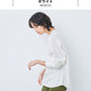 [Tシャツ長袖トップスレディース]コットン100%フライスリブ使いプルオーバー/日本製40代50代30代女性綿100％ゆったり綿コットンボーダー無地インナートレーナーニット上品きれいめシンプル着回しナチュラル