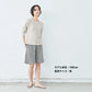 [Tシャツ長袖トップスレディース]ふわふわワッフル八分袖プルオーバー/日本製40代50代30代女性綿100％コットン100％ゆったり綿コットン無地インナー8分袖カジュアルきれいめシンプル