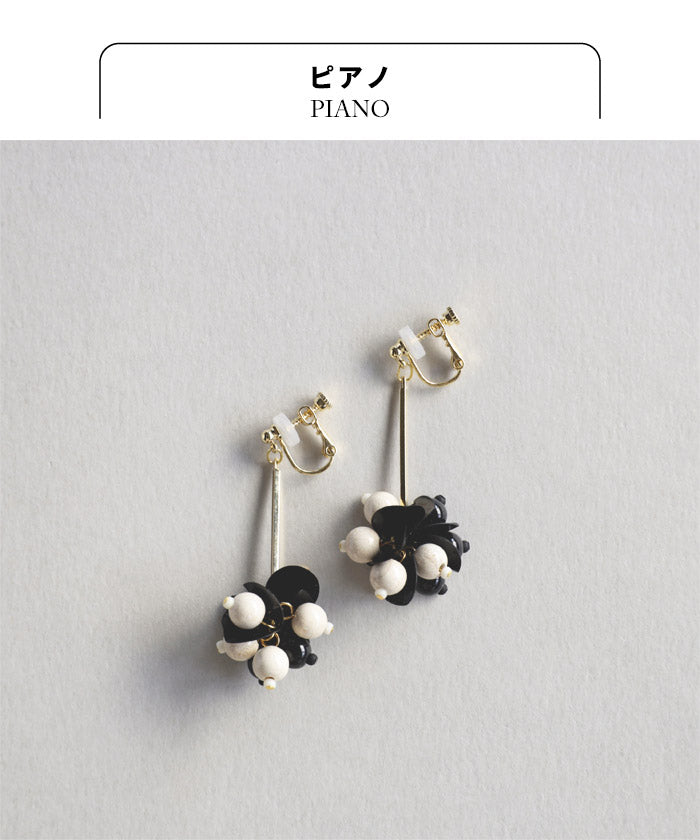[アクセサリー手作りキットイヤリング]スパンコールのイヤリングキット工具付きMIYUKIFACTORY/日本製揺れるイヤリングシンプルギフトプレゼント贈り物お祝い
