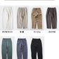 [リネンワイドパンツレディース]天然染めリネン100%へリンボンセミワイドパンツ/日本製40代50代60代30代ファッション女性夏涼しいリネンパンツレディース大きいサイズウエストゴム麻100％イージーパンツ薄手