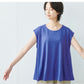 [半袖カットソーレディースフレンチスリーブ]イスペシアリネンカットソーフレアTシャツ/日本製メール便可40代50代30代女性ファッション麻きれいめゆったり体型カバー涼しいトップス夏Aラインクルーネック