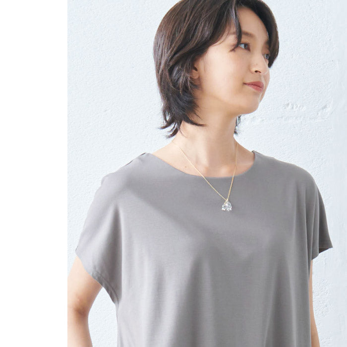 [ネックレスガラスHARIO透明]HARIOLampworkFactryネックレスリリーHAP-L-001/日本製30代40代50代60代強化ガラス揺れるスズラン花フォーマル卒業式入学式結婚式ギフトハンドメイド