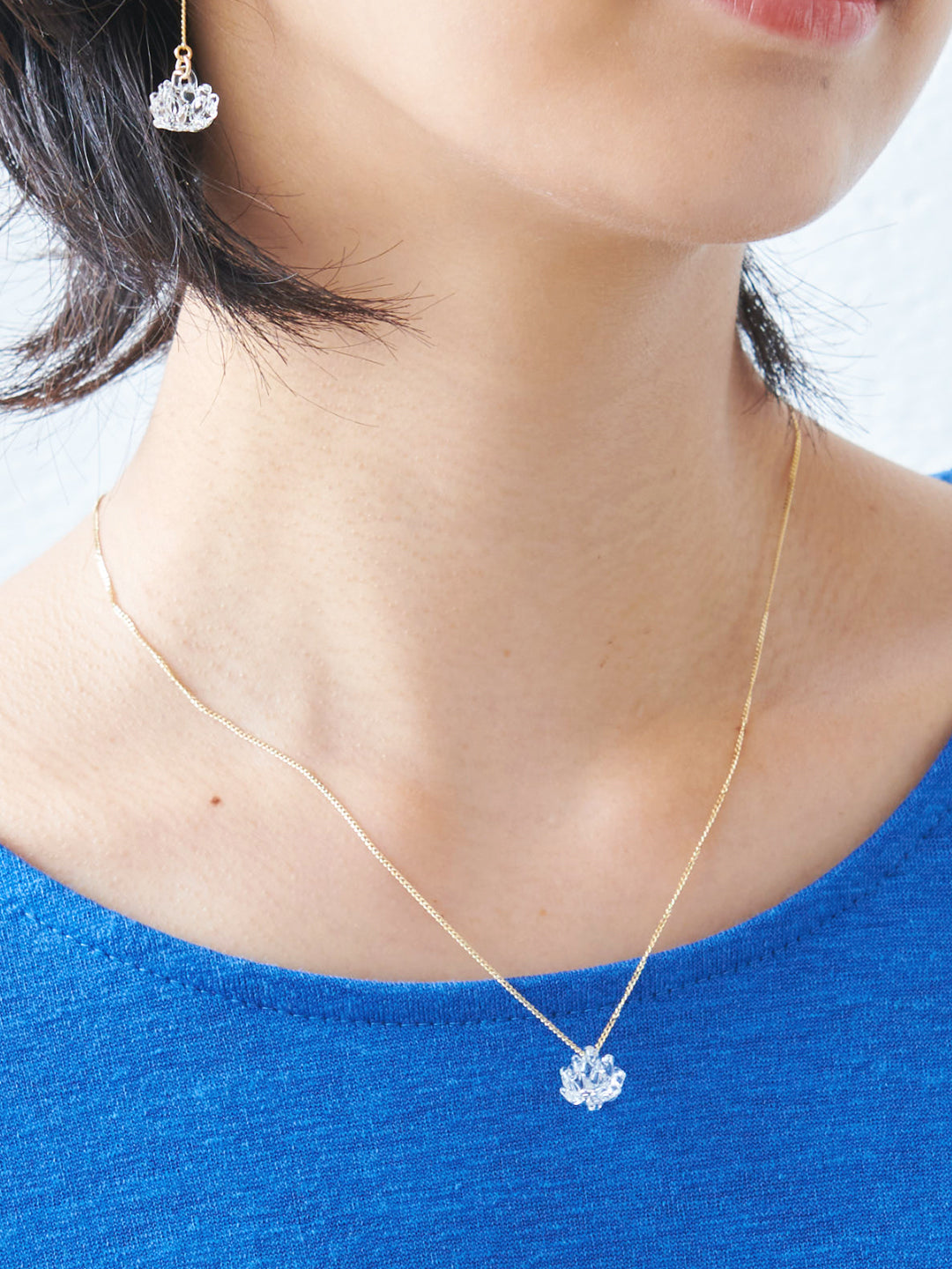 HARIO Lampwork Factry ネックレス シロツメクサ　HAP-C-003