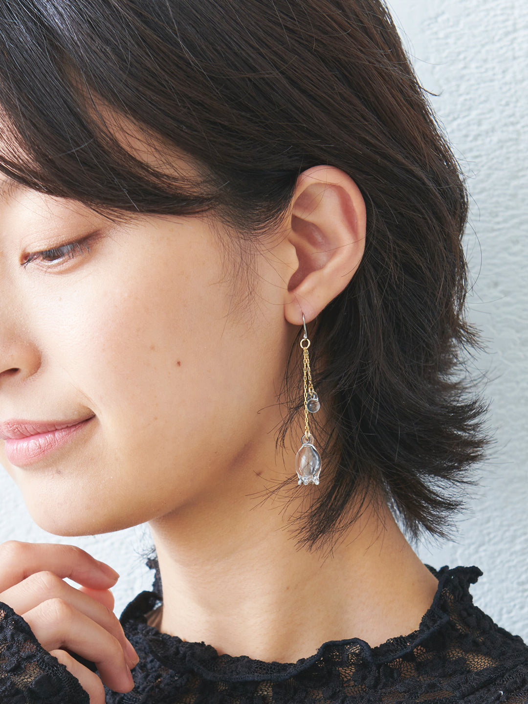 HARIO Lampwork Factry ピアス リリー HAP-L-002