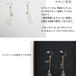 [ピアスガラスHARIO透明]HARIOLampworkFactryピアスリリーHAP-L-002/日本製30代40代50代60代シリコーンゴム製キャッチ付き強化ガラス金属アレルギーチタン揺れるスズラン花フォーマル
