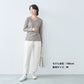 [Tシャツ長袖トップスレディース]プレミアムコットン100%長袖Tシャツ/日本製40代50代30代女性綿100％コットン100％きれいめインナー無地シンプルカジュアルナチュラル夏春春夏白T接触冷感