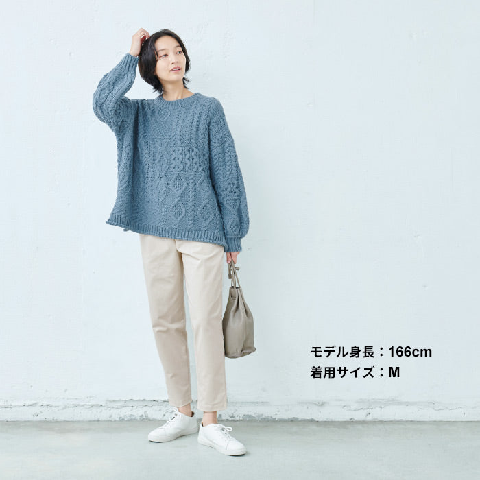 [ストレッチパンツレディースきれいめ]コットンツイルストレッチアンクルパンツ/日本製40代50代60代30代女性ウエストゴム綿テーパードパンツカジュアル通勤オフィスポケット付春秋冬