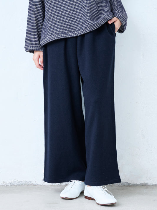 ラムウールストレッチワイドパンツ