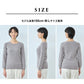 [インナーシャツクルーネックレディース敏感肌]オーガニックコットン無縫製クルーネックインナーrakura883/40代50代60代敏感肌対応肌着下着長袖無縫製縫い目がない丸首アンダーウェア肌に優しいホールガーメント