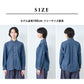 [デニムシャツレディース薄手岡山デニム]6ozデニムラウンドカラーシャツMANUALALPHABET/日本製40代50代60代30代女性ファッションインディゴ長袖6オンス丸襟ゆったり丸襟ブラウスカジュアル丸襟TNE-SH-168