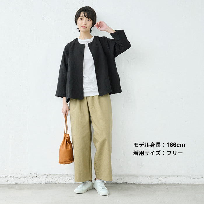 [麻リネンレディースジャケット春]40番手フレンチリネン100%こなれジャケット/日本製40代50代60代30代カジュアルオフィス黒ネイビー洗える麻100サマージャケット薄手春夏軽いきれいめ紺夏涼しい長袖ゆったり