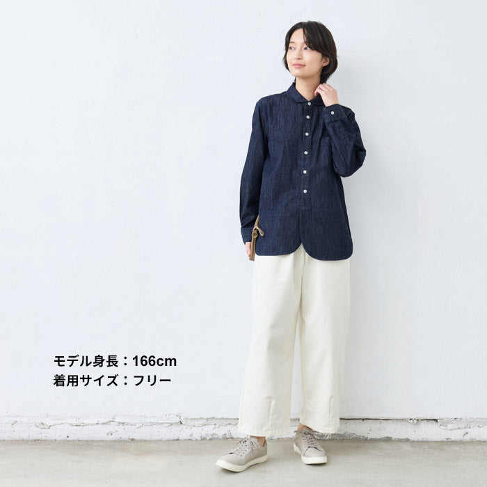 [パンツレディースコットン]なめらかコットン100％美シルエットバルーンパンツ/日本製40代50代60代30代女性ファッションウエストゴムポケット付ワイドパンツカジュアル春秋長丈大人