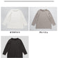 [tシャツレディース長袖白地綿100％]コットン100%Kandou天竺立体クルーネックTシャツ/40代50代60代女性ファッションカジュアル無地白コットンカットソーきれいめ体型カバー春秋オフィスオシャレゆったり