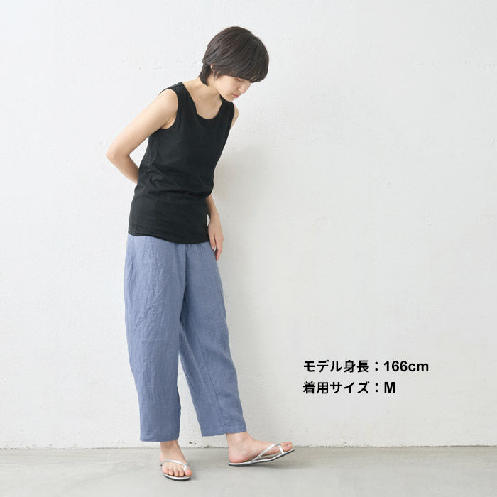 [タンクトップレディースカップ付きインナー]オーガニックコットン強撚カップ付きタンクトップ/日本製綿100天然素材パッド付きパット付肌着下着涼しい冷感ゆったり春夏