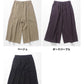 [パンツリネンレディース麻]40番手フレンチリネン100%ガウチョパンツ/日本製40代50代60代30代リネン100％麻100％きれいめゆったりウエストゴム春物春夏総ゴム体型カバーすっきり