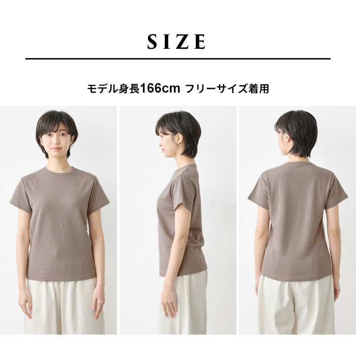 [tシャツレディース半袖綿100％無地]ふわふわコットンガーゼTシャツ/日本製40代50代60代女性ファッションカジュアル無地白白tコットン100%無地ベーシックインナーカットソートップスティーシャツ母の日ギフト