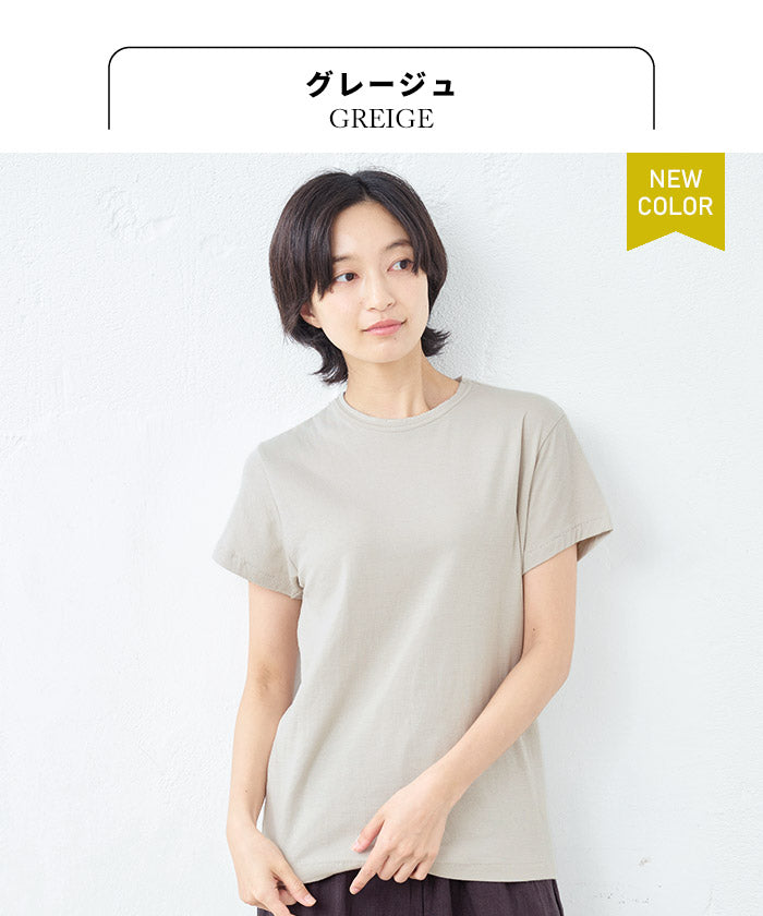 [tシャツレディース半袖綿100％無地]ふわふわコットンガーゼTシャツ/日本製40代50代60代女性ファッションカジュアル無地白白tコットン100%無地ベーシックインナーカットソートップスティーシャツ母の日ギフト