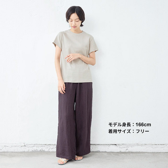 [tシャツレディース半袖綿100％無地]ふわふわコットンガーゼTシャツ/日本製40代50代60代女性ファッションカジュアル無地白白tコットン100%無地ベーシックインナーカットソートップスティーシャツ母の日ギフト