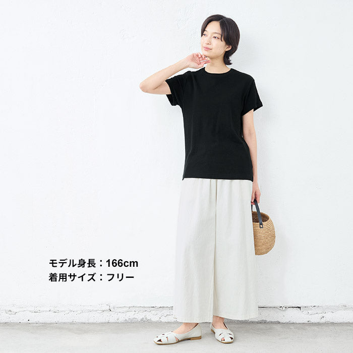 [tシャツレディース半袖綿100％無地]ふわふわコットンガーゼTシャツ/日本製40代50代60代女性ファッションカジュアル無地白白tコットン100%無地ベーシックインナーカットソートップスティーシャツ母の日ギフト