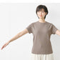 [tシャツレディース半袖綿100％無地]ふわふわコットンガーゼTシャツ/日本製40代50代60代女性ファッションカジュアル無地白白tコットン100%無地ベーシックインナーカットソートップスティーシャツ母の日ギフト