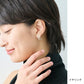 イヤリングピアスガラスHARIO透明]HARIOLampworkFactryラフィネイヤリングピアス3HAP-RFB-E3HAP-RFB-P/日本製40代50代ハンドメイドアクセサリーフォーマル卒業式入学式結婚式チタン金属アレルギー対応