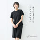 プレミアムリネン100％ ラグラン 半袖 Tシャツ + ペチパンツ 2点セット