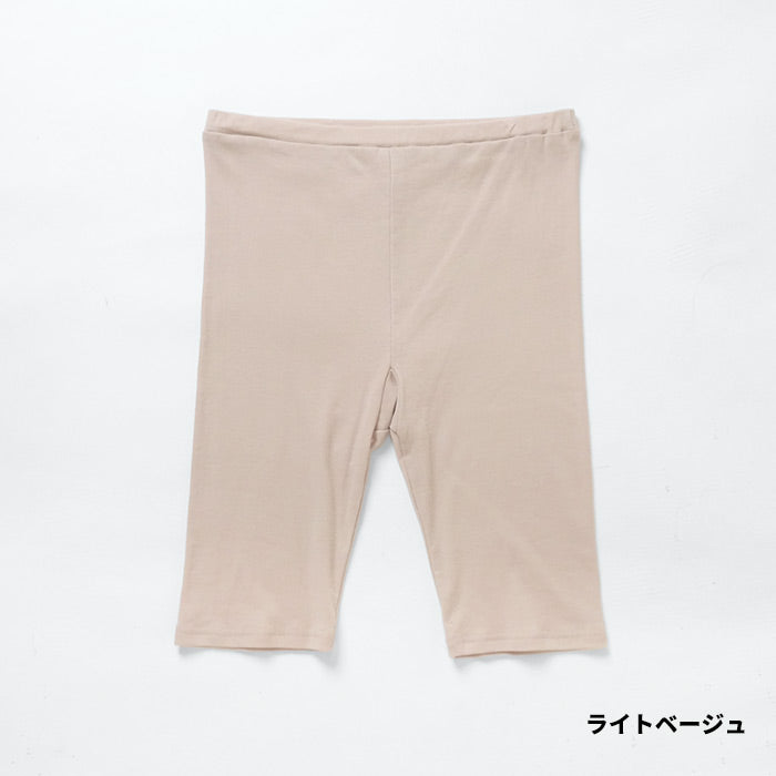 [ペチパンツ汗取り夏綿100汗取りインナー]コットン100％汗取り薄手強撚ガーゼペチパンツ/日本製40代50代綿100%5分丈タップパンツインナーボトムレディースコットン汗ジミコットン透け防止夏用大きいサイズ