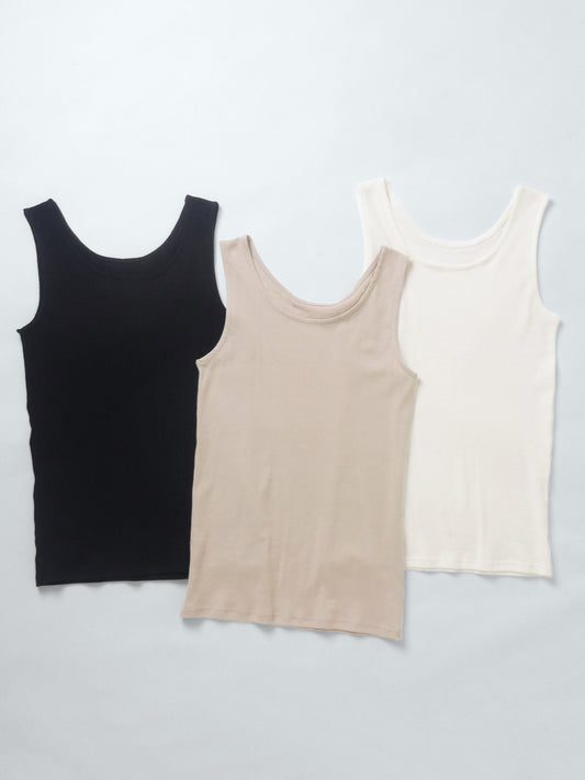 汗取り 薄手強撚ガーゼ タンクトップ