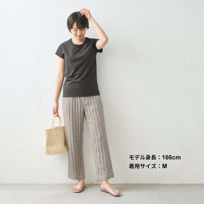 [tシャツレディース半袖綿100％無地]コットン100％Kandou天竺ドレスTシャツ/日本製40代50代60代女性ファッションきれいめカジュアルシンプルおしゃれ大人白白t綿100%綿100ベーシックインナーカットソートップス