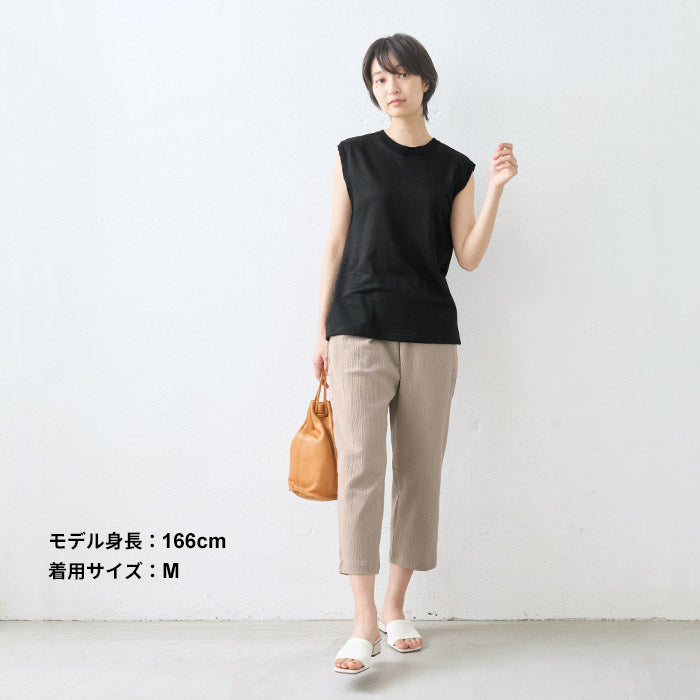 [パンツステテコイージーパンツ薄手]高島ちぢみ大人のステテコパンツ/日本製40代50代60代30代女性ファッションルームウェアレディース夏綿100％コットン100％ゆったりパジャマパンツのみ下だけズボンおしゃれ