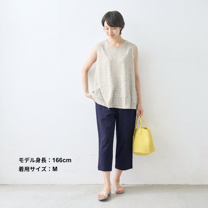 [パンツステテコイージーパンツ薄手]高島ちぢみ大人のステテコパンツ/日本製40代50代60代30代女性ファッションルームウェアレディース夏綿100％コットン100％ゆったりパジャマパンツのみ下だけズボンおしゃれ