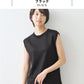 [ノースリーブリネン麻トップス夏無地]プレミアムヘビーリネン100%リブ使いTシャツ/日本製40代50代60代女性ファッション麻100％カットソーレディース大人涼しい吸汗速乾抗菌リブきれいめ吸汗速乾タンクトップ