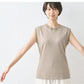 [ノースリーブリネン麻トップス夏無地]プレミアムヘビーリネン100%リブ使いTシャツ/日本製40代50代60代女性ファッション麻100％カットソーレディース大人涼しい吸汗速乾抗菌リブきれいめ吸汗速乾タンクトップ