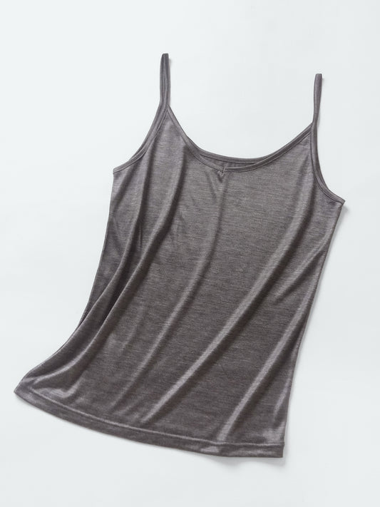 トップ染め ジャパンシルク100% キャミソール