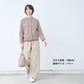 [パンツワイドレディース綿]コットン100％フレンチカルゼワイドパンツ/日本製40代50代60代30代コットン100％綿100％きれいめゆったり大きめウエストゴム春秋冬総ゴム体型カバーすっきり厚手
