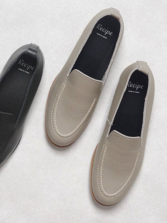 柔らかな本革2cmヒールステッチモカRecipeRP-549