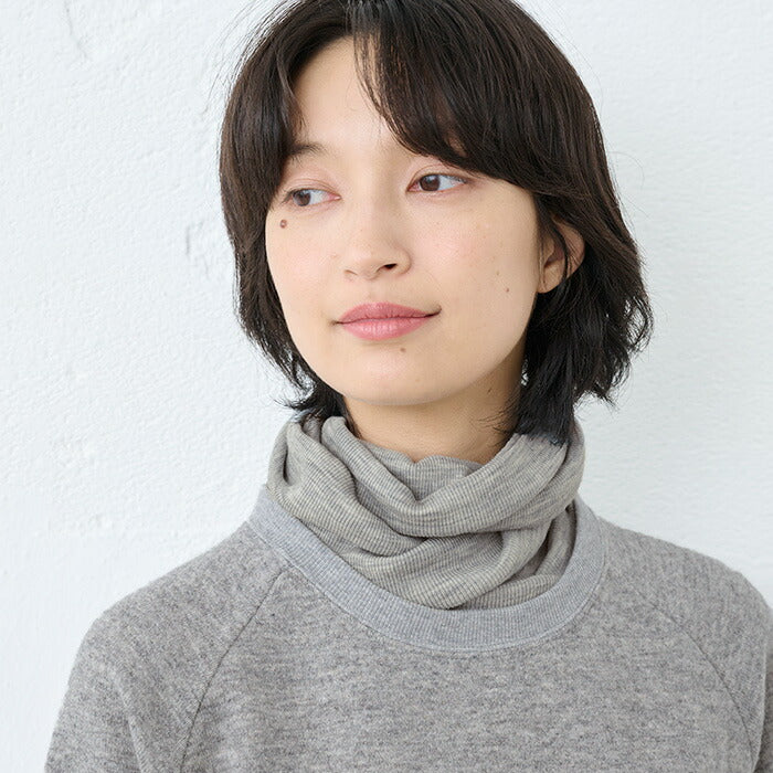 [ネックウォーマーメリノウール]チクチクしないミラクルウールスヌード/日本製40代50代60代30代女性ファッションウール100％毛毛100%ストール巻物ナチュラル秋冬暖か首元カバー日除け首元防寒ウォッシャブルウール洗えるウール