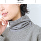 呼吸する ウール100% ネックウォーマー　杢グレー