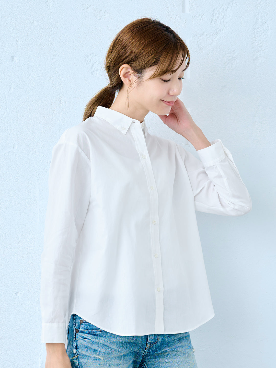 コットン100% 50番手 ボタンダウンシャツ