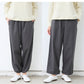 [パンツレディースコットン]コットン＆ウールピーチ起毛2WAYパンツ/日本製40代50代60代30代女性裾ゴム着回しウエストゴムポケット付き体型カバーゆったりきれいめ無地シンプルきれいめ大人秋冬ウール混