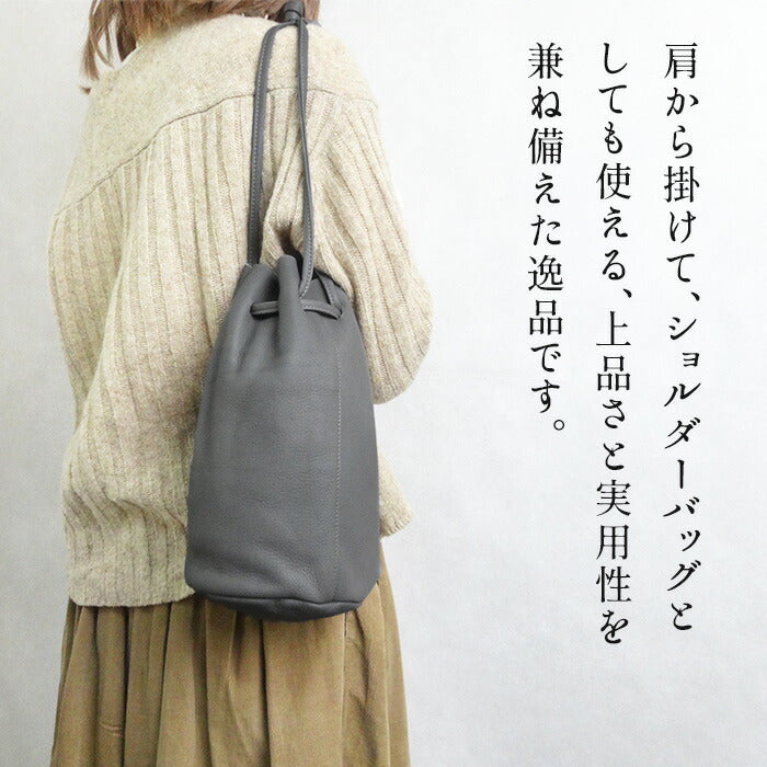 巾着バッグ Rename 本革 巾着バッグ（ユニセックス） 通販【ニッセン】