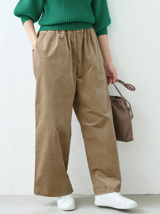 コットンベロアワイドパンツ