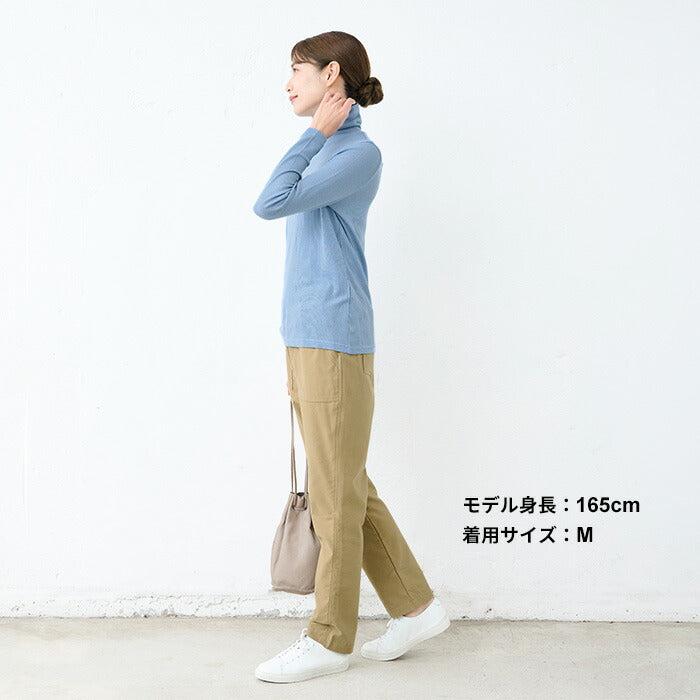 [テーパードパンツ起毛大きいサイズ]プレミアムスウェードコットン100%ベイカーパンツ/日本製40代50代60代30代女性ファッションウエストゴムポケット付スエードコットン綿100％綿カジュアルゆったりベイカーパンツイージーパンツ