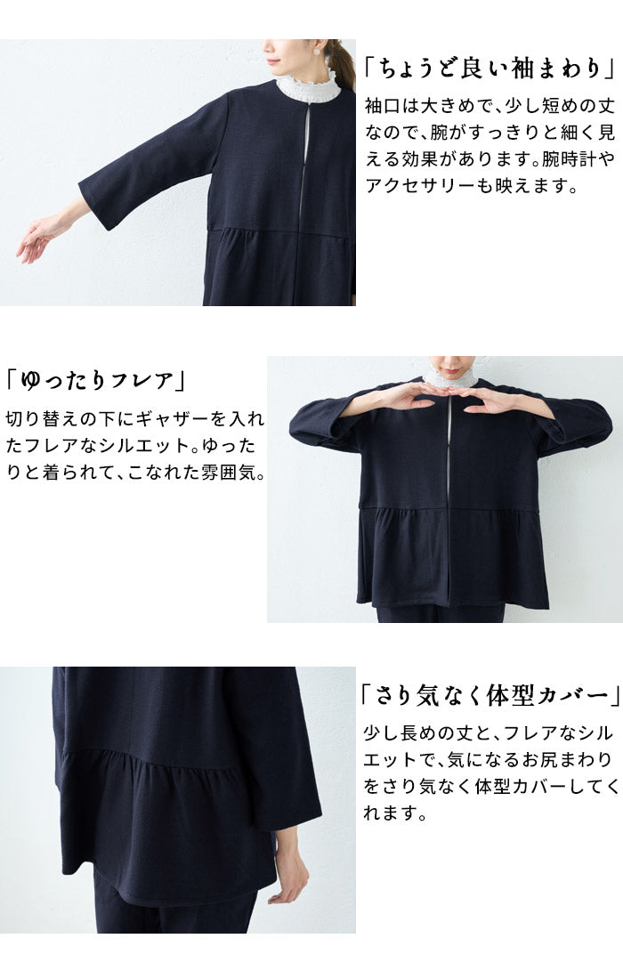 圧縮ウール100%ウエスト切替こなれジャケット – tokyo-basic online