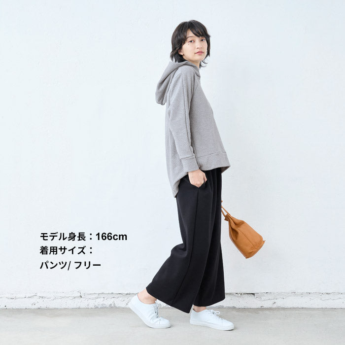 [卒業式セットアップ40代入学式ママスーツ]ウール混360度ストレッチノーカラージャケット+セミワイドアンクルパンツセット/日本製スーツ母体型カバーおしゃれパンツスーツフォーマルスーツ結婚式ウォッシャブル手洗い可能洗える秋冬春