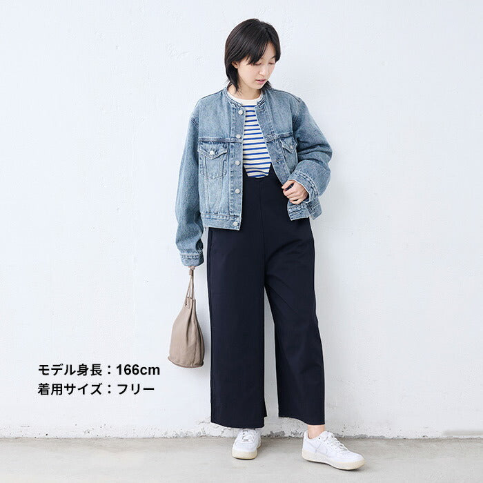 [サロペットレディースパンツ大人綿50代40代]強撚糸コットン100％オーバーオール/日本製30代女性ファッション体型カバーワイドシンプルポケットワイドパンツ楽ちん大人カジュアルオールインワンきれいめフォーマルセレモニー