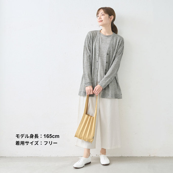 プレミアムリネン100%ゆったり三つボタンカーディガン – tokyo-basic