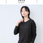 [リネンtシャツレディース長袖無地速乾きれいめ]プレミアムリネン100%リブ使いラグランTシャツ/日本製40代50代60代女性ファッション麻100ロンT春夏秋抗菌クルーネック長袖Tシャツレディースゆったり